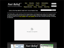 Tablet Screenshot of feetrelief.com